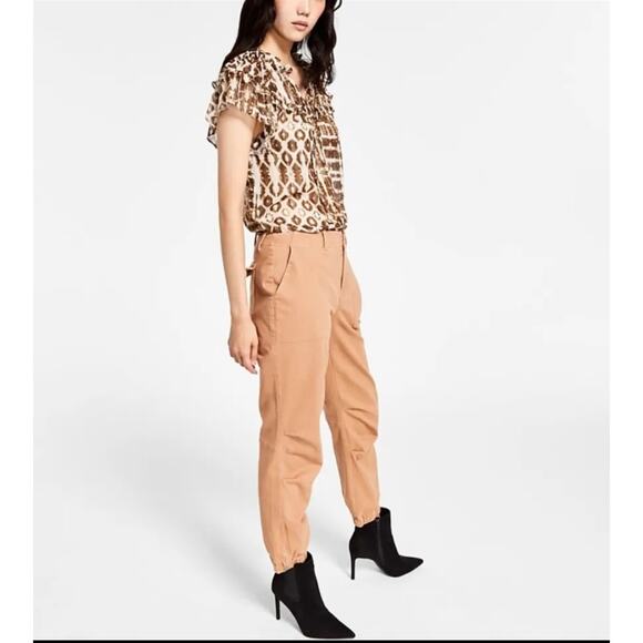 INC International Concepts Cropped Cargo Pants in Baked Clay - 0 - Picture 1 of 9